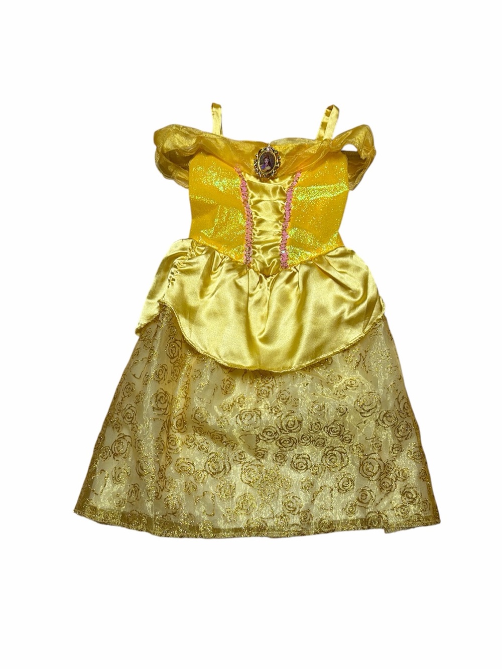 Belle Dress Up Costume Youth 4/6 Disney Beauty And The Beast Princess Halloween